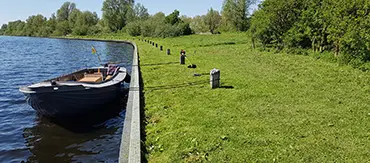 boot op een rivier